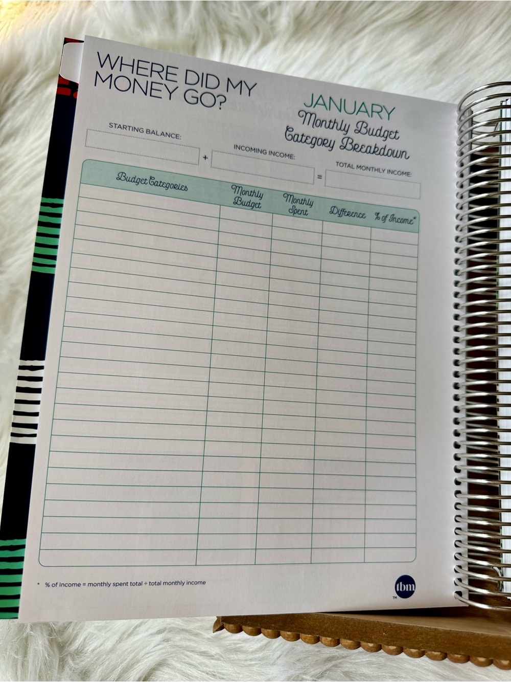 The Budget Mom Budget By Paycheck Workbook Spiral Planner With Stickers - Picture 7 of 13